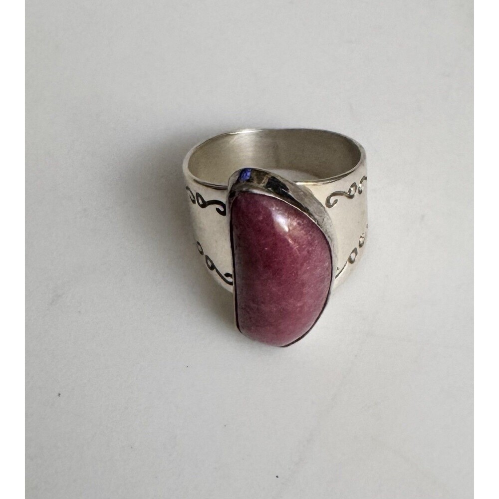Jay King DTR Pink Rose Quartz Sterling Silver 925 Ring Sz 6.5